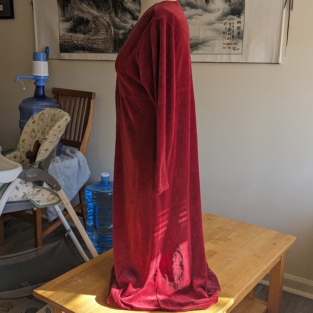 Red Warm Winter Pajama Dress